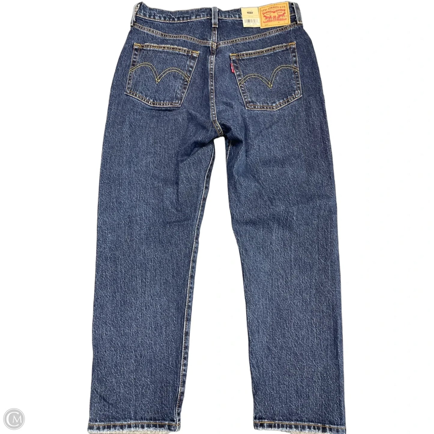 Jeans Straight By Levis In Blue Denim, Size: 8