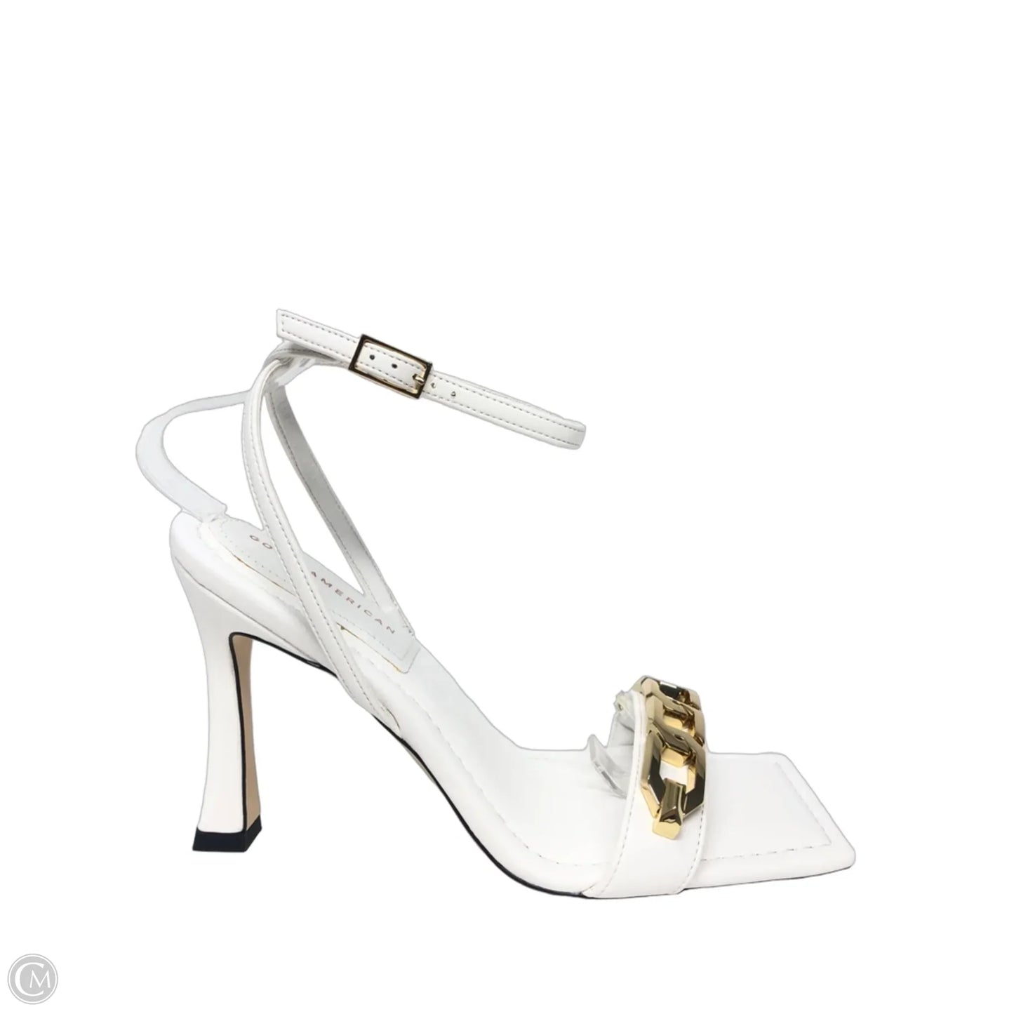 Sandals Heels Block By Good American In White, Size: 10