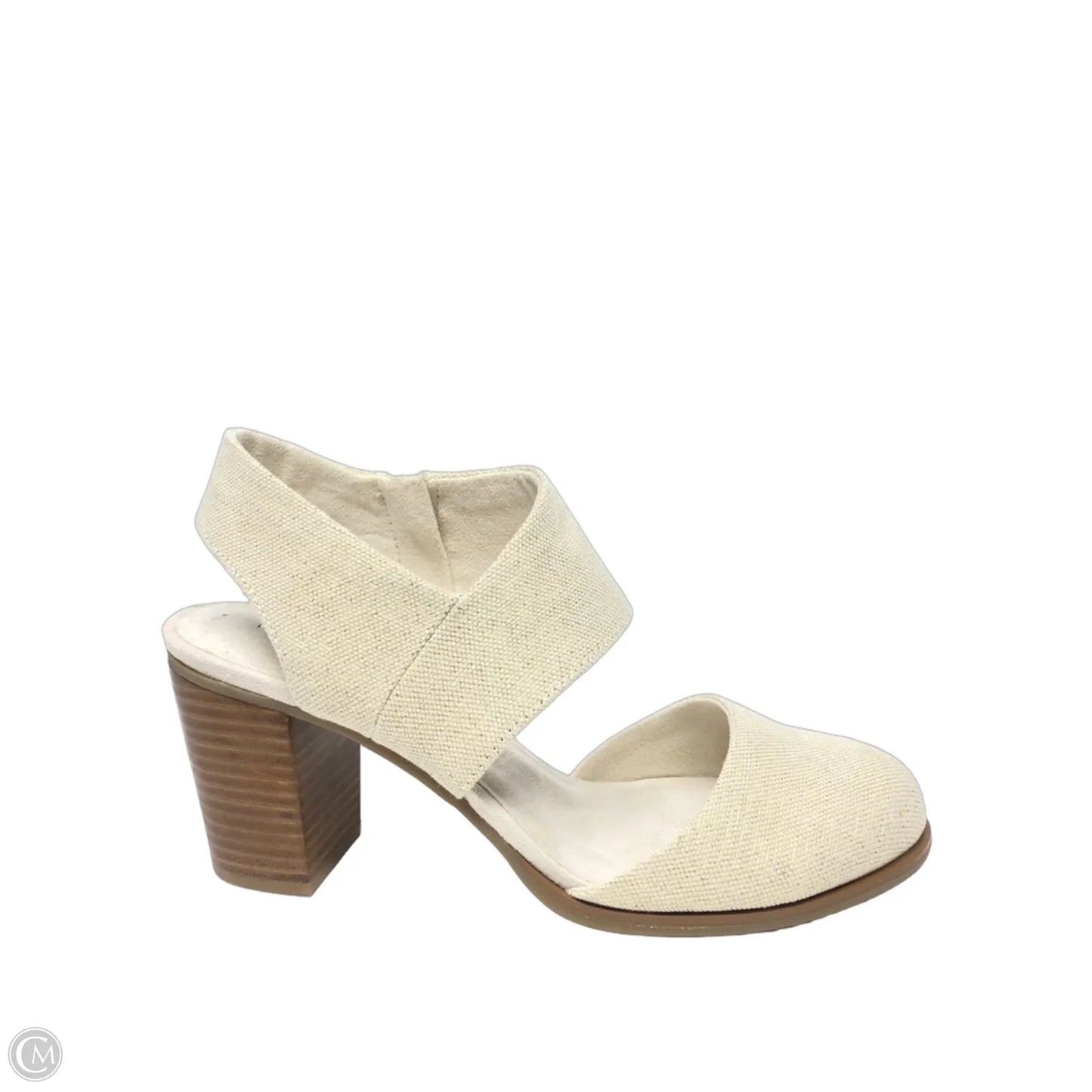 Shoes Heels Block By Toms In Beige, Size: 11