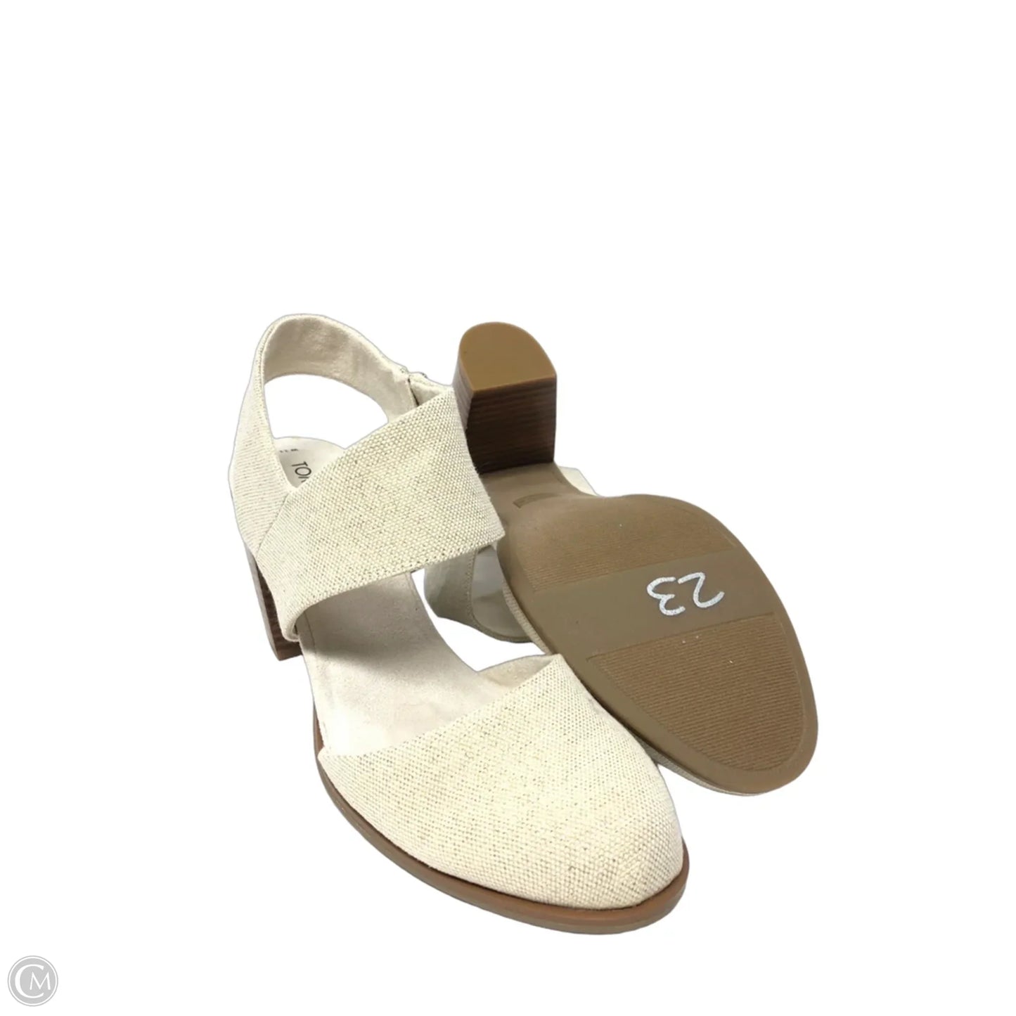 Shoes Heels Block By Toms In Beige, Size: 11