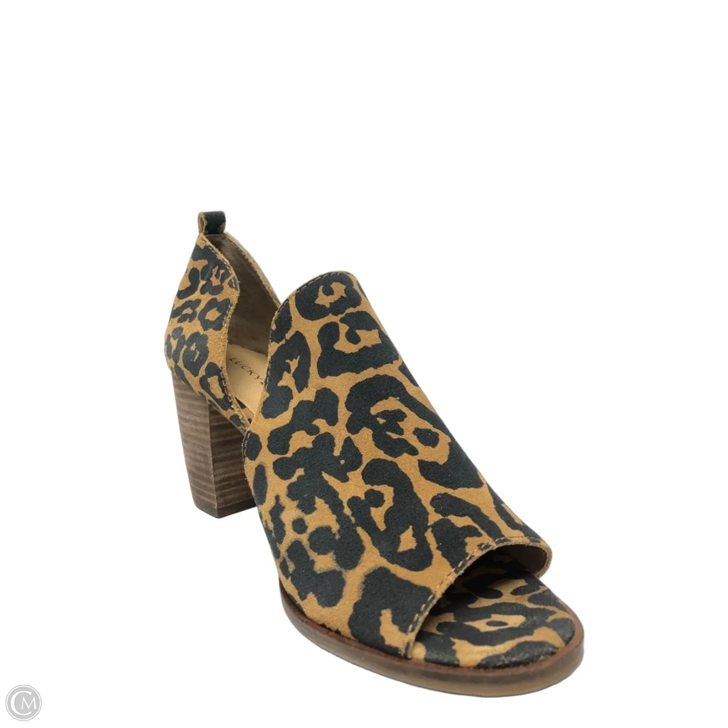 Shoes Heels Block By Lucky Brand In Animal Print, Size: 9.5