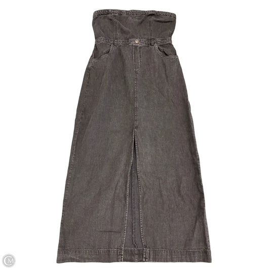 Dress Casual Midi By Free People In Grey Denim, Size: 4