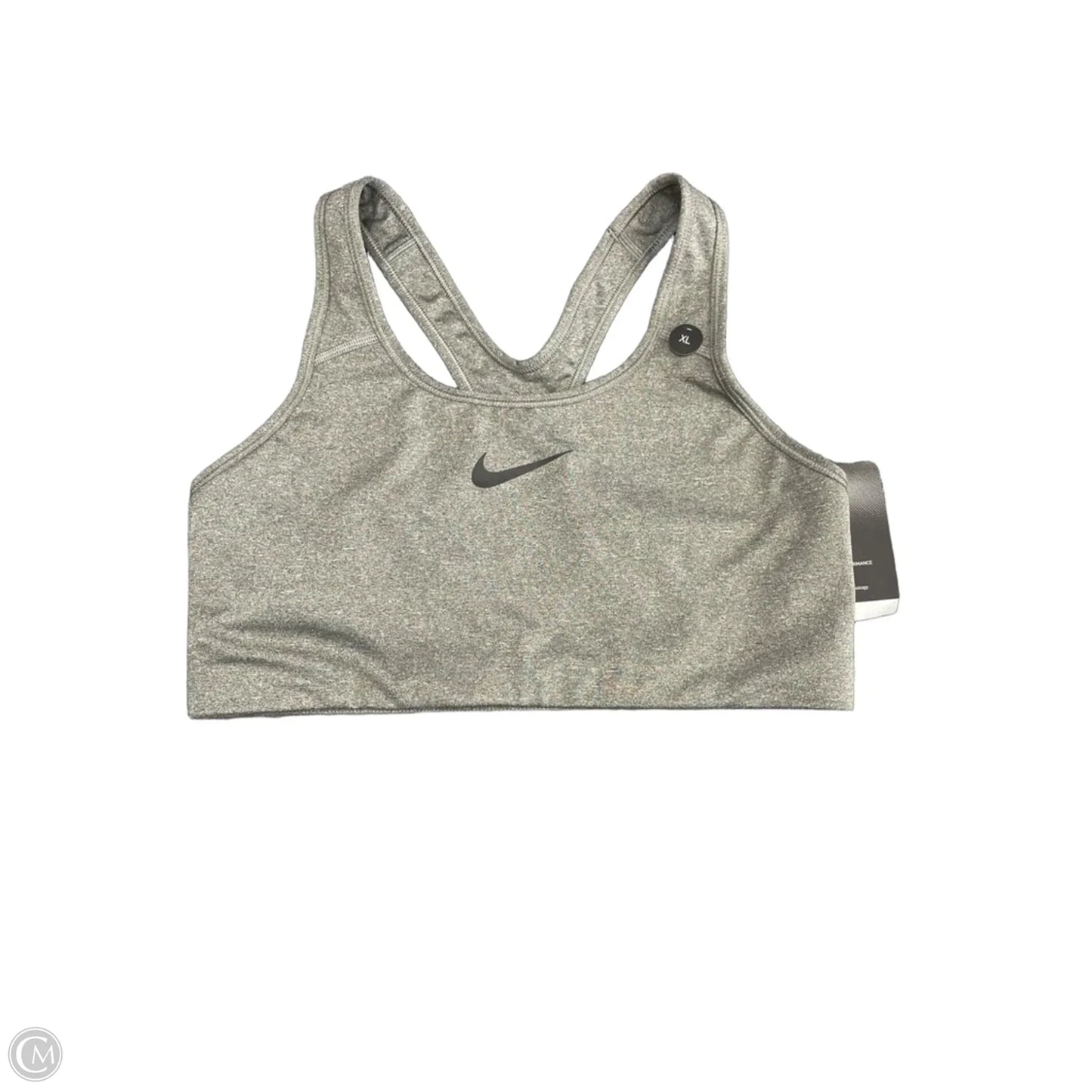 Athletic Bra By Nike In Grey, Size: Xl