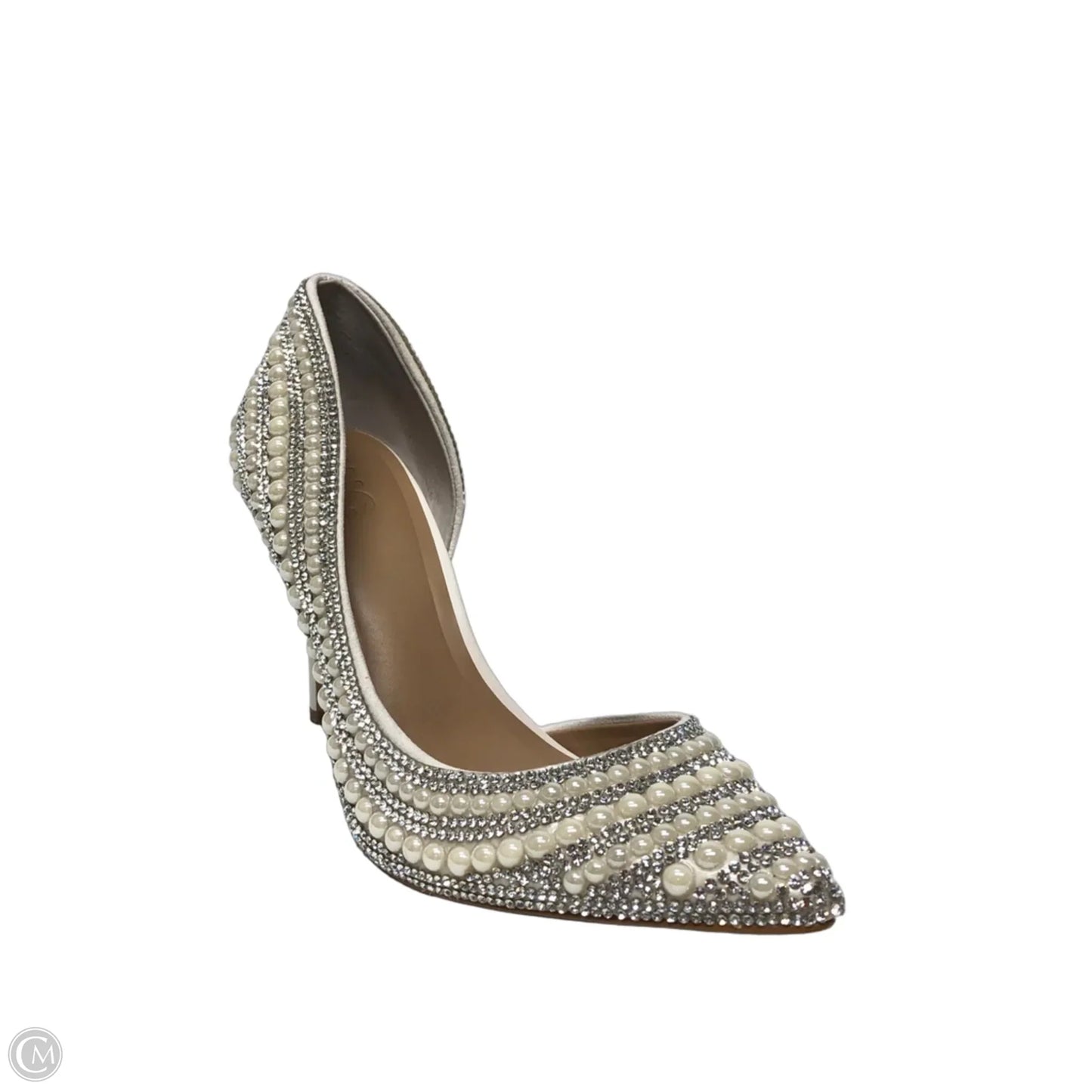 Shoes Heels Stiletto By Inc In Cream & Silver, Size: 9.5