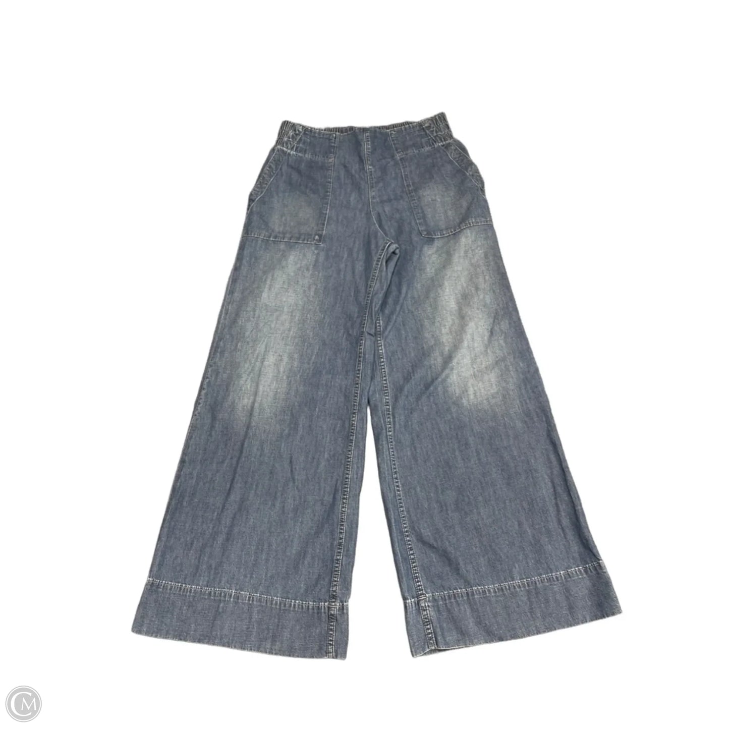 Pants Wide Leg By We The Free In Blue Denim, Size: M