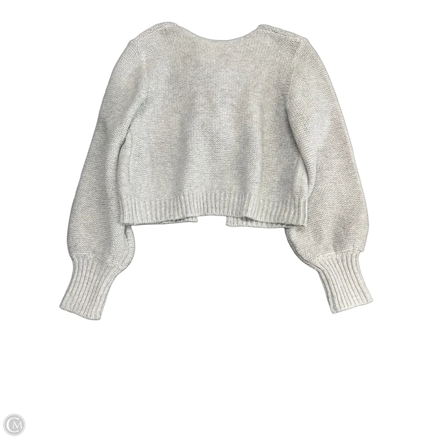 Sweater Cardigan By Commense In Grey, Size: M