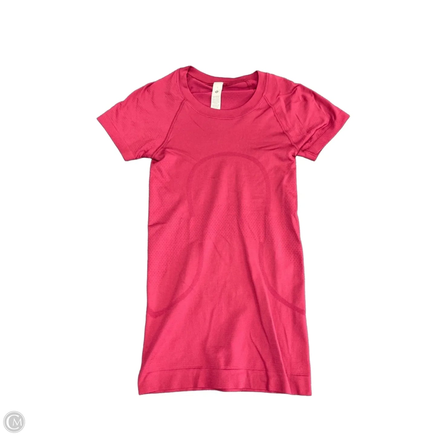 Athletic Top Short Sleeve By Lululemon In Red, Size: 0