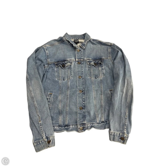 Jacket Denim By Gap In Blue Denim, Size: L