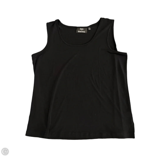 Tank Top By Dennis Basso Qvc In Black, Size: Xl