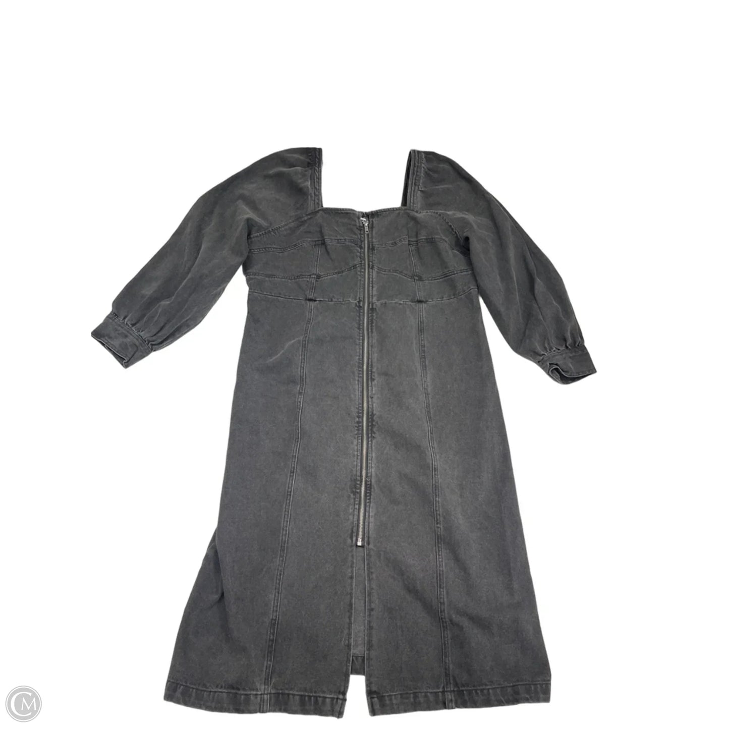 Dress Casual Midi By Future Collective In Grey Denim, Size: 16