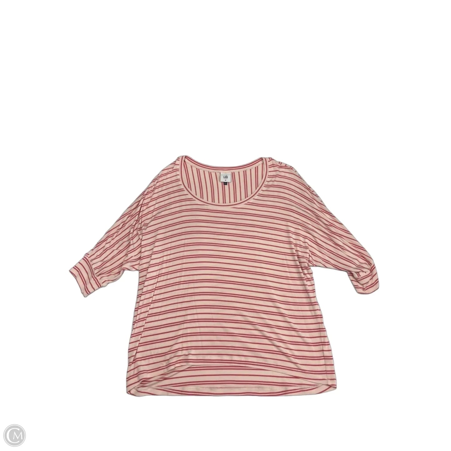 Top Short Sleeve By Cabi In Pink, Size: M