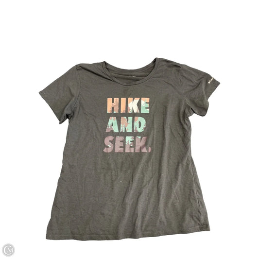 Top Short Sleeve Basic By Columbia In Grey, Size: Xl