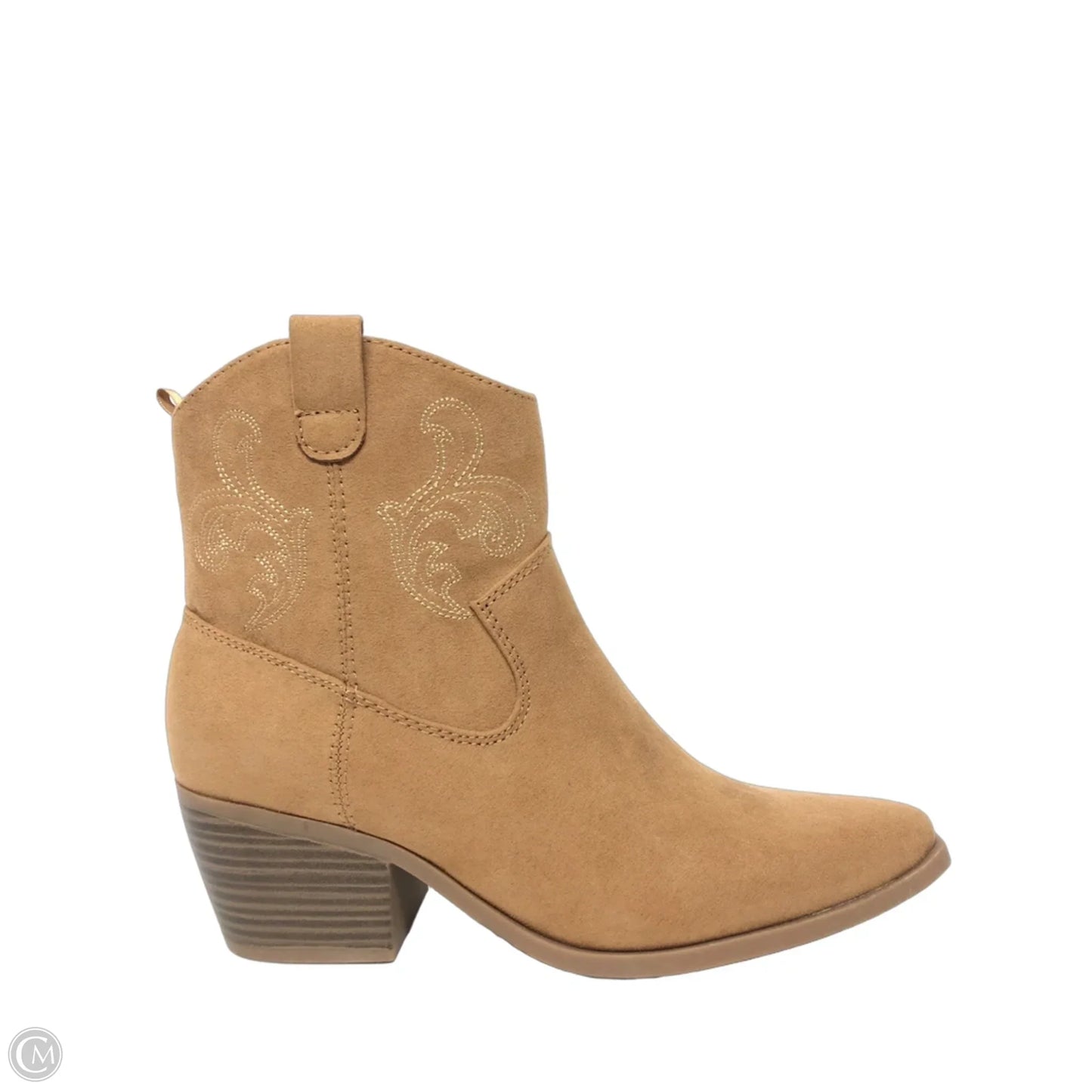 Boots Ankle Heels By Old Navy In Tan, Size: 7.5