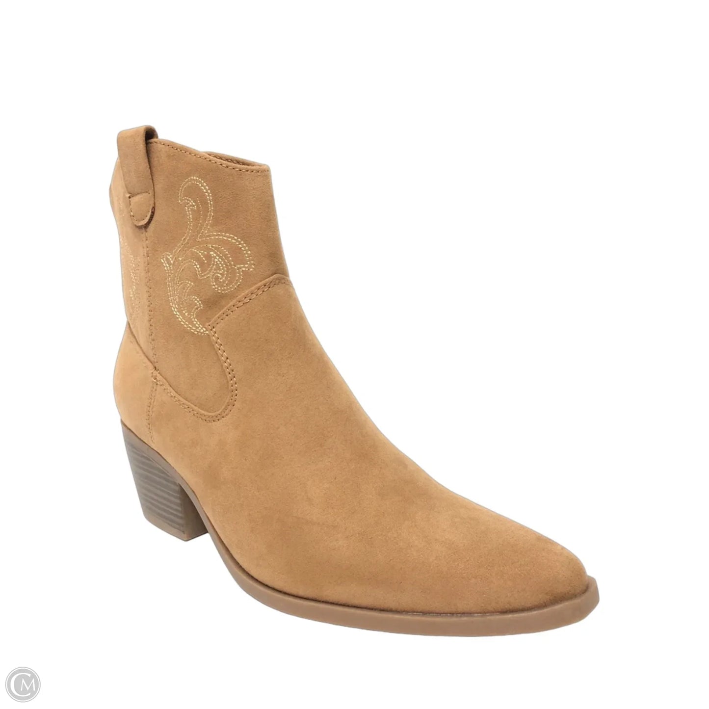 Boots Ankle Heels By Old Navy In Tan, Size: 7.5