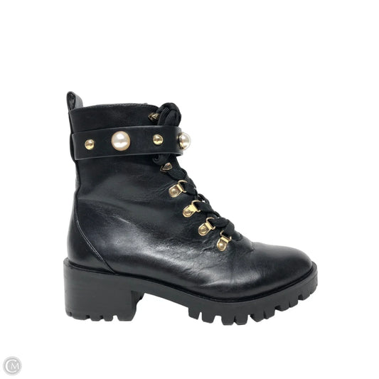 Boots Combat By Karl Lagerfeld In Black & Gold, Size: 8.5