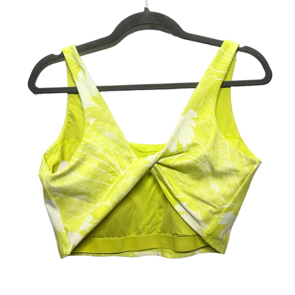 White & Yellow Athletic Bra Joy Lab, Size Xl