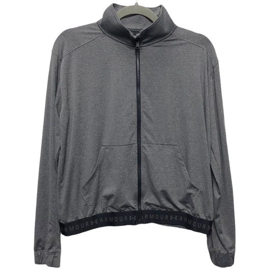 Athletic Jacket By Under Armour In Grey, Size: S