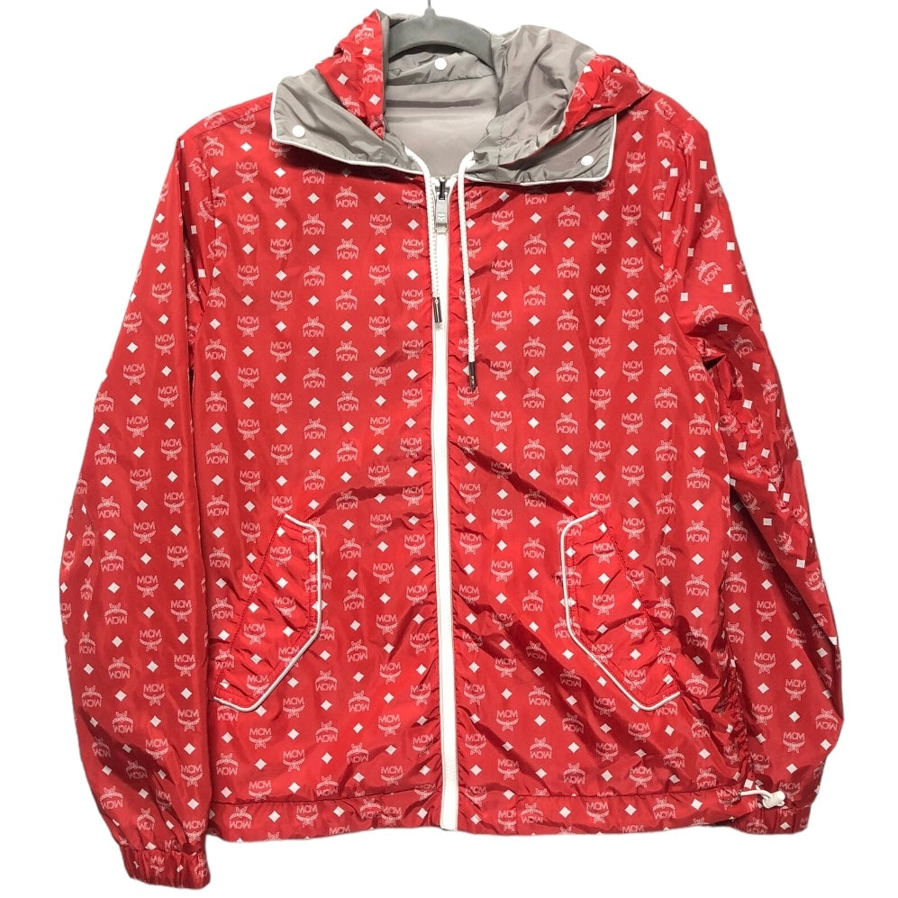 Red & White Jacket Luxury Designer Mcm, Size S