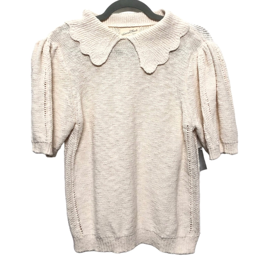 Top Short Sleeve By Universal Thread In Cream, Size: S