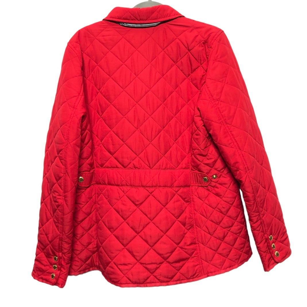 Coat Puffer & Quilted By Crown And Ivy In Red, Size: L