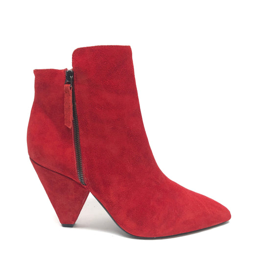 Boots Ankle Heels By Kenneth Cole In Red, Size: 10