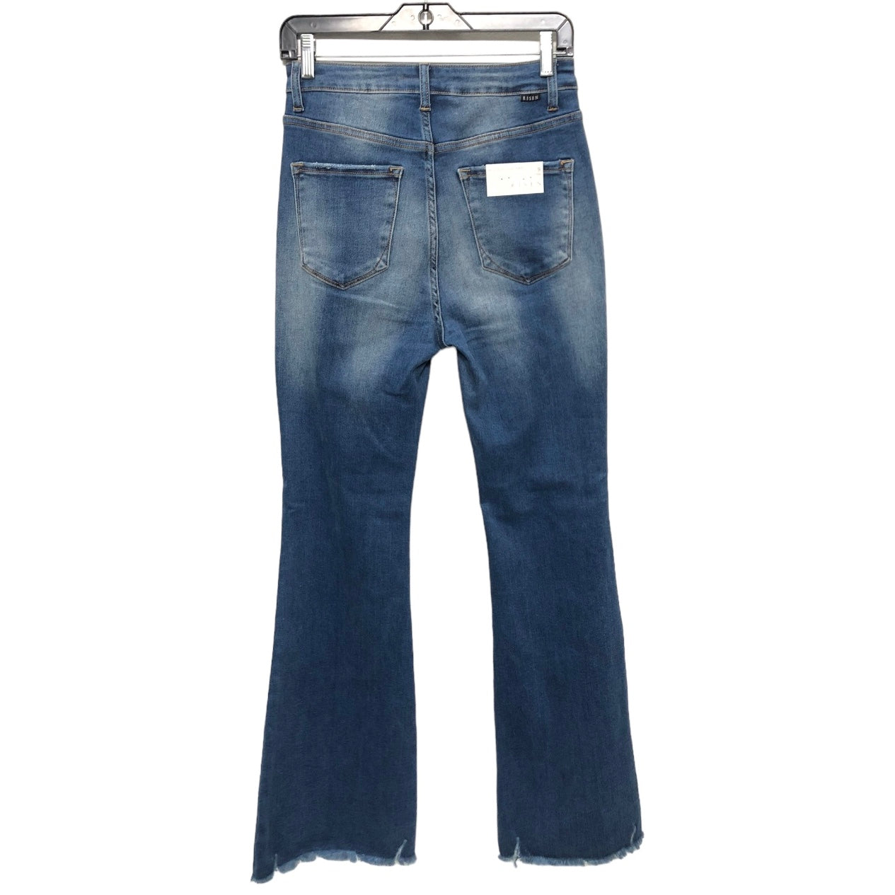 Blue Denim Jeans Flared Risen, Size 9