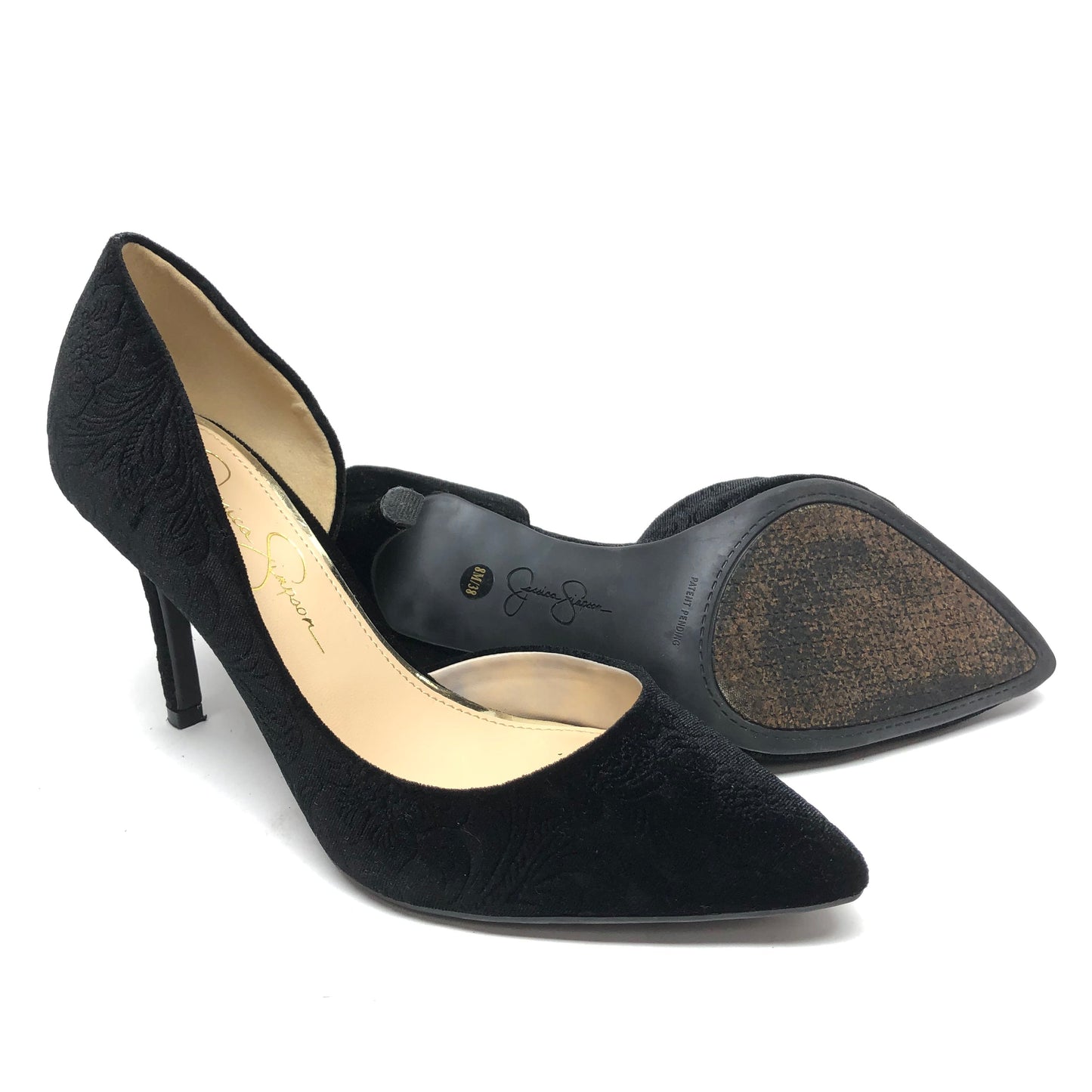 Black Shoes Heels Stiletto Jessica Simpson, Size 8