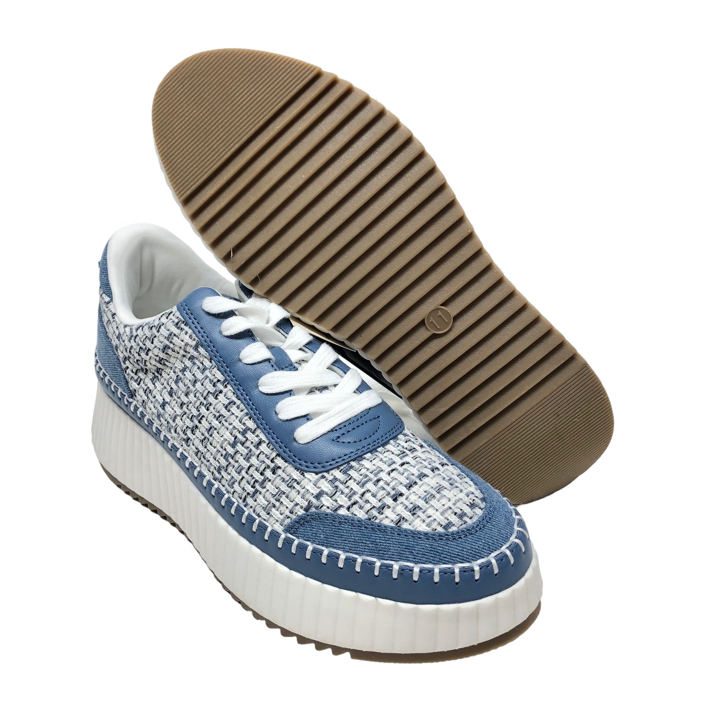 Blue & White Shoes Sneakers Universal Thread, Size 11