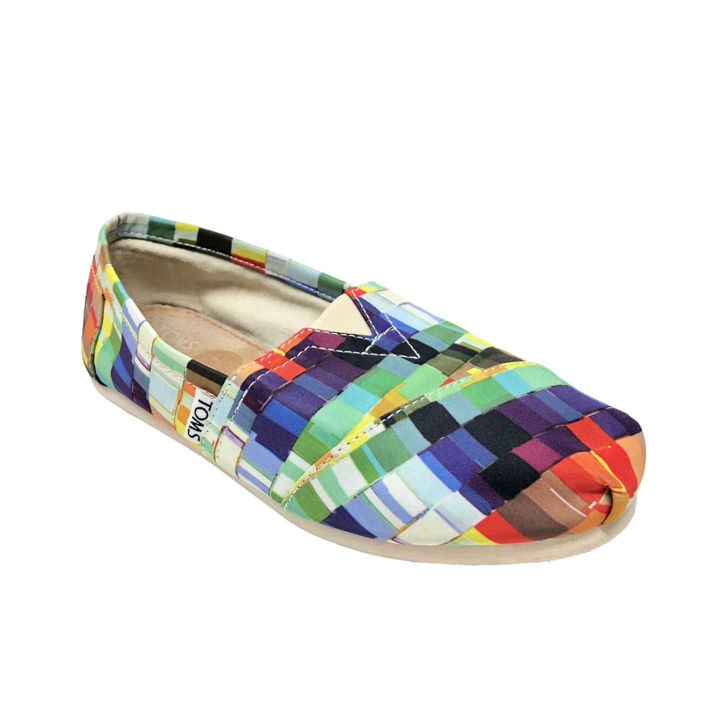 Multi-colored Shoes Flats Toms, Size 5