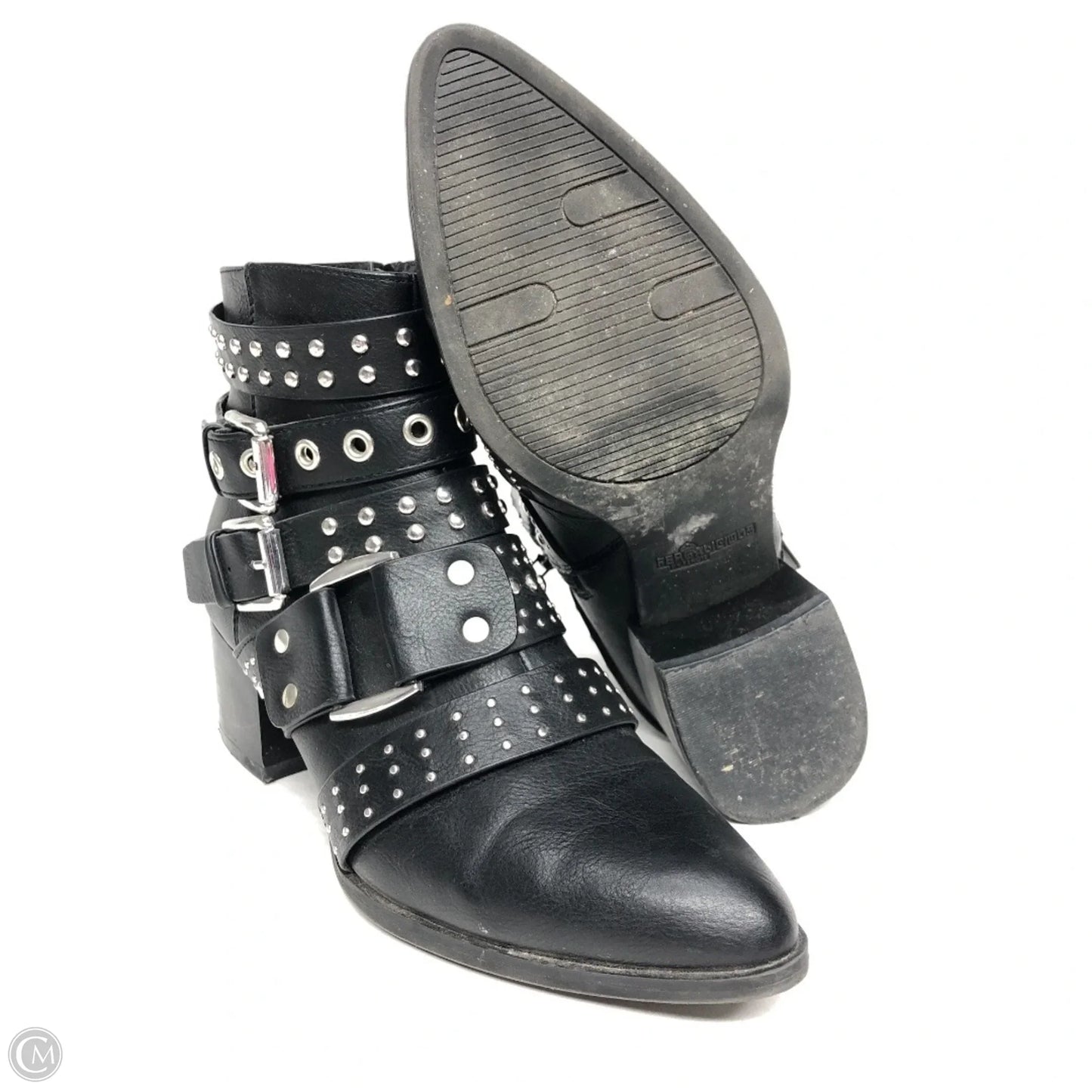 Boots Ankle Heels By Fergalicious In Black, Size: 6.5