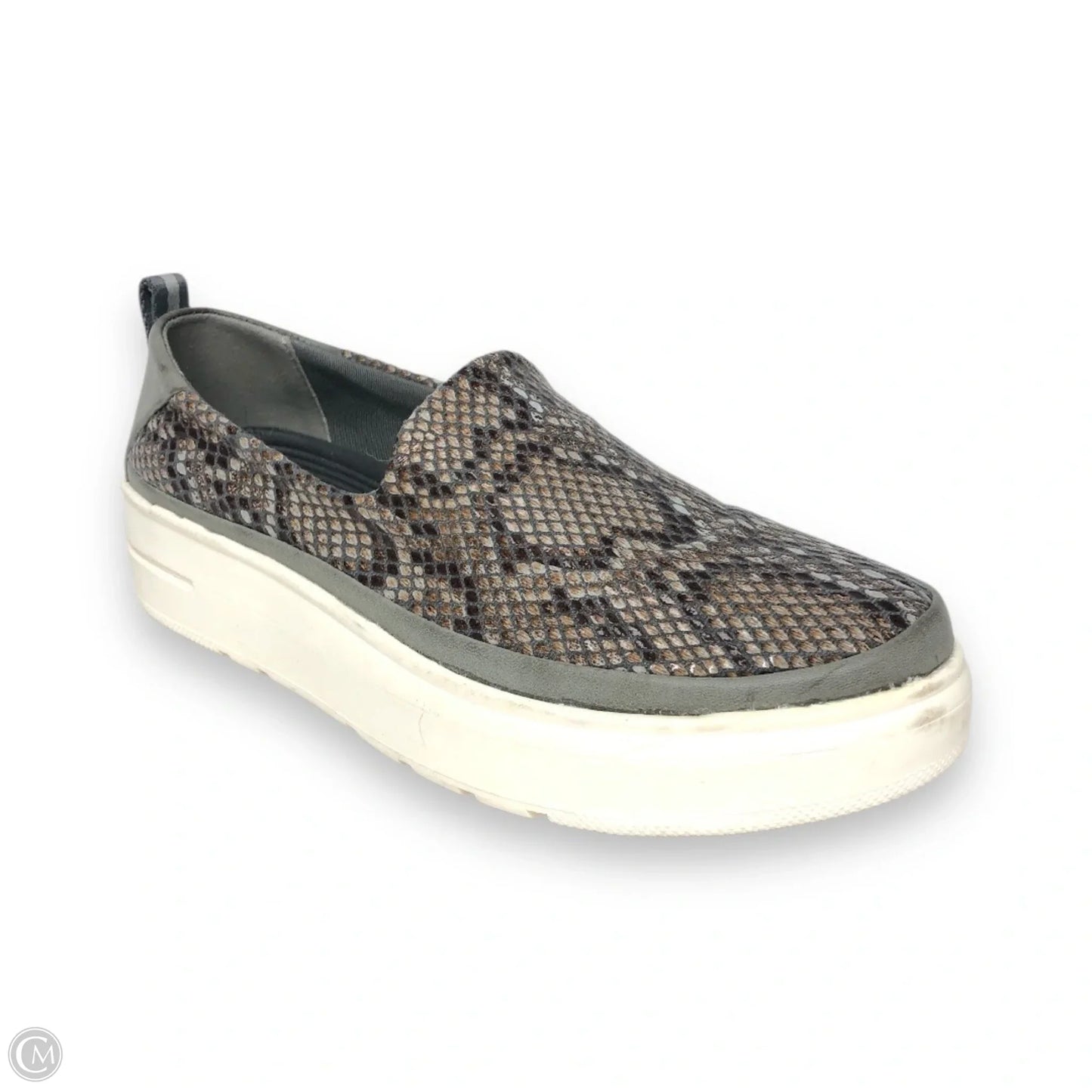 Shoes Heels Platform By Bare Traps In Snakeskin Print, Size: 8.5