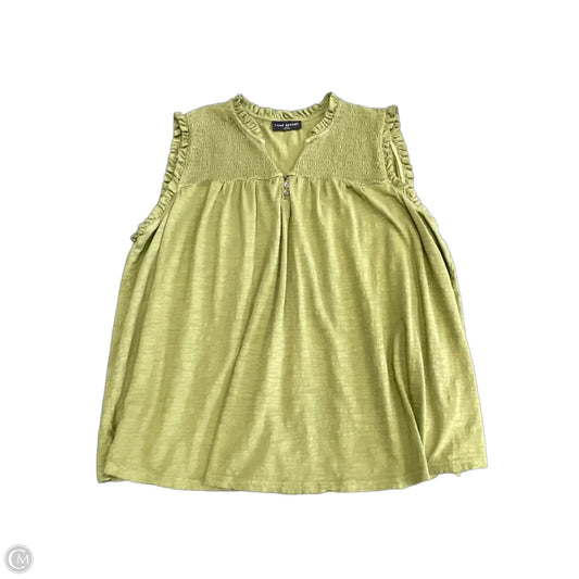 Top Sleeveless By Lane Bryant In Green, Size: 3x