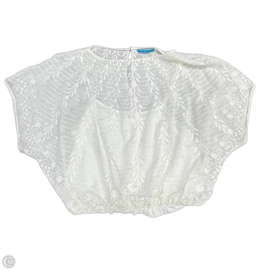 Top Short Sleeve Designer By Alice + Olivia In Cream, Size: M