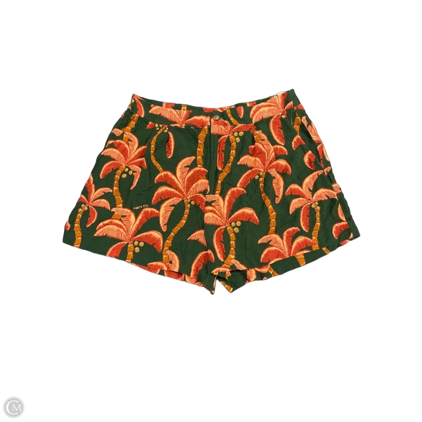 Shorts By Farm Rio In Green & Orange, Size: M