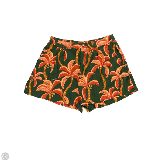 Shorts By Farm Rio In Green & Orange, Size: M