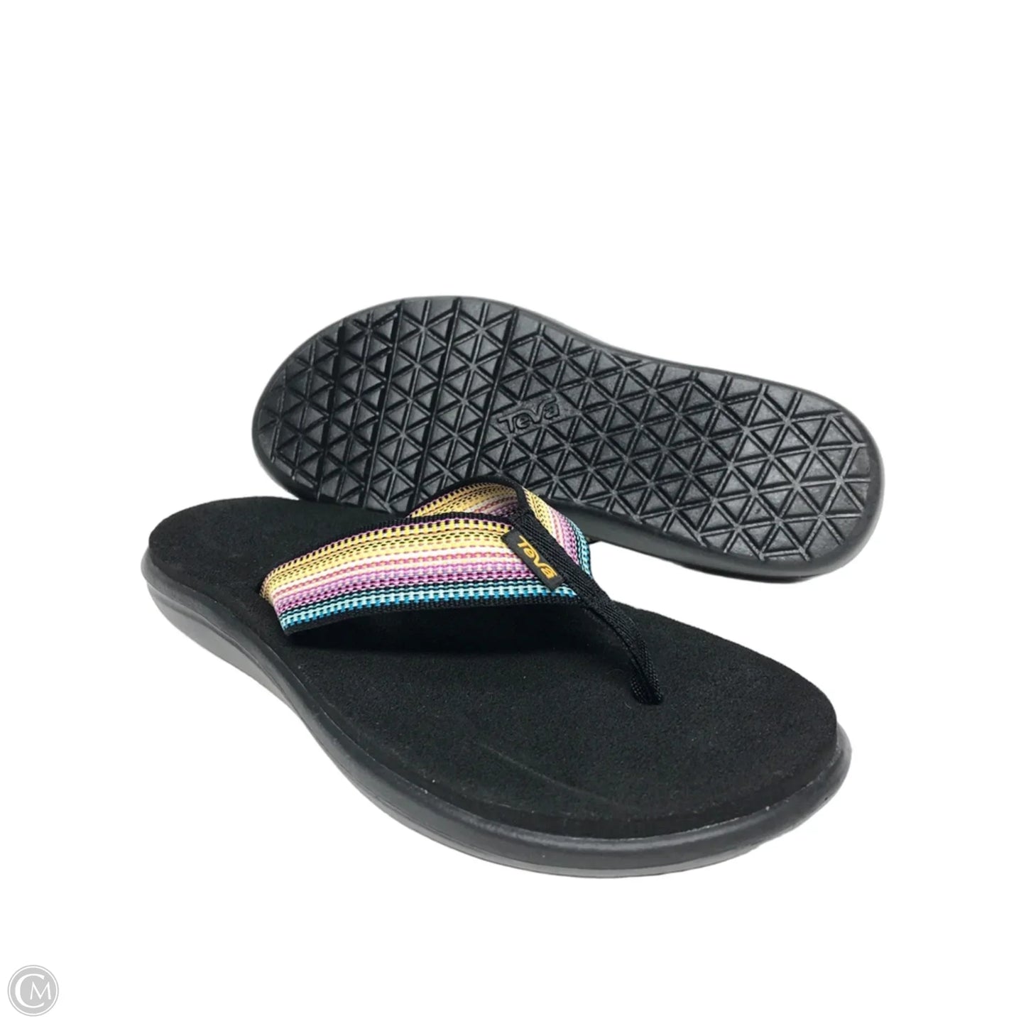Sandals Flip Flops By Teva In Black, Size: 7