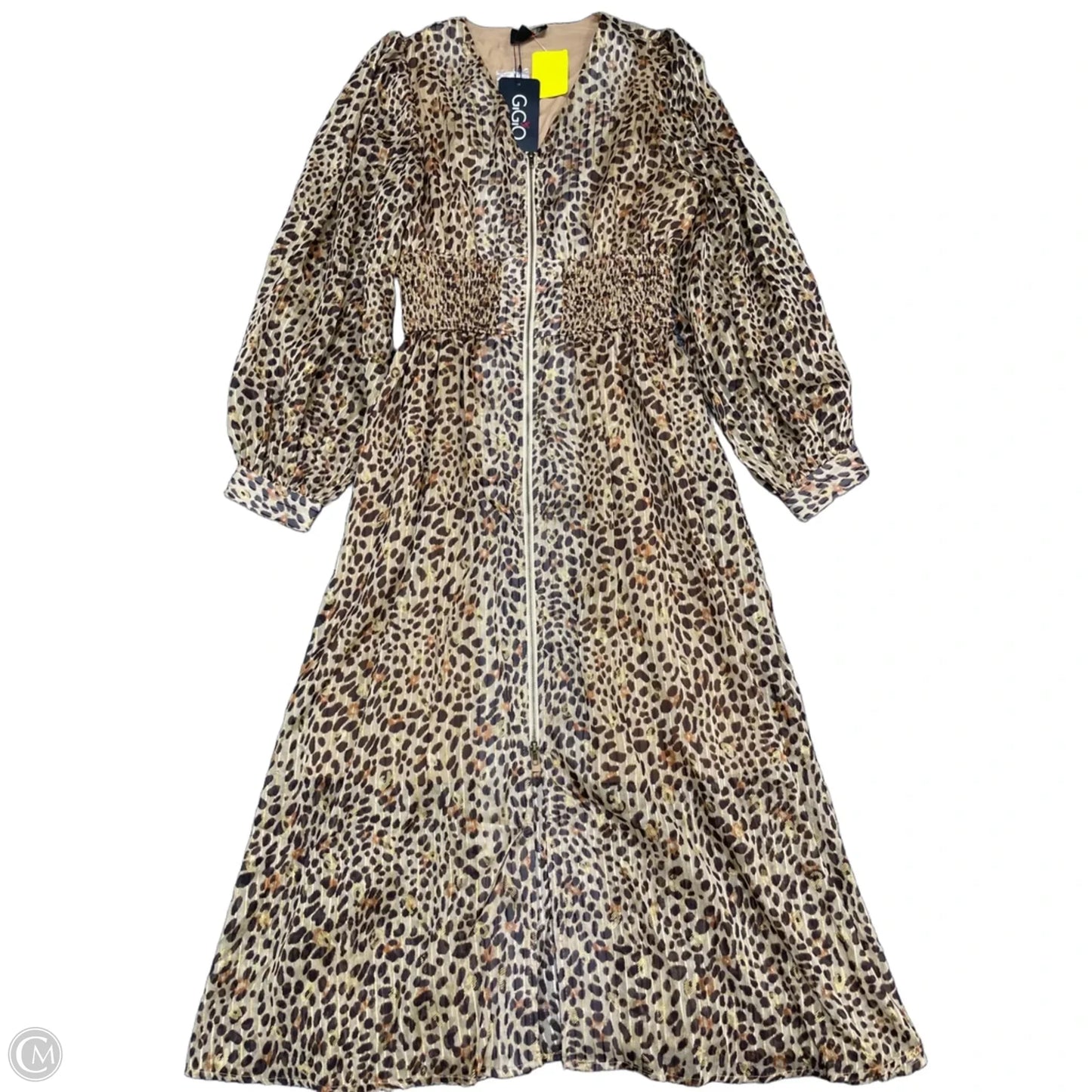 Dress Casual Midi By Gigio In Leopard Print, Size: S