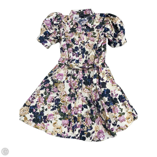 Dress Casual Short By Who What Wear In Floral Print, Size: L