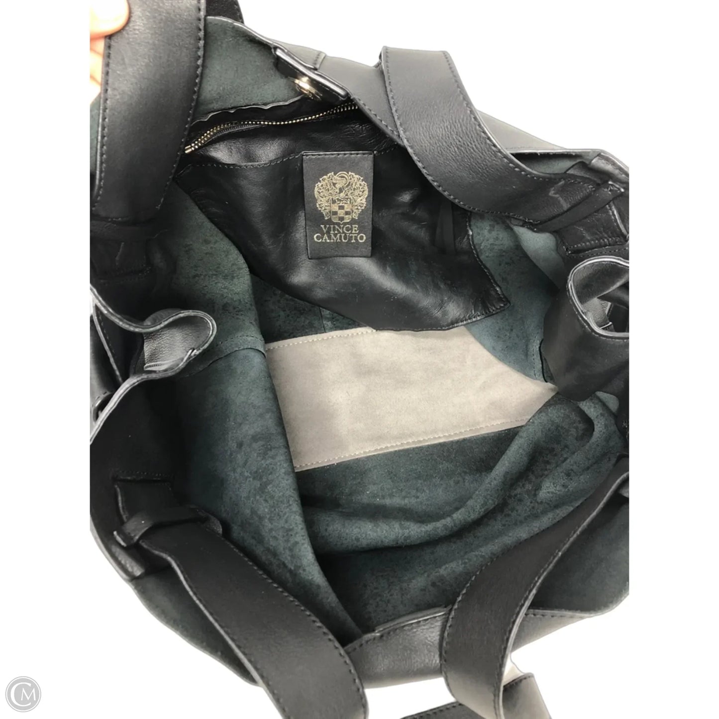 Handbag Leather By Vince Camuto, Size: Large