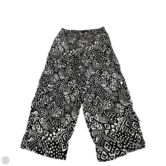 Pants Linen By Tahari In Black & White, Size: M