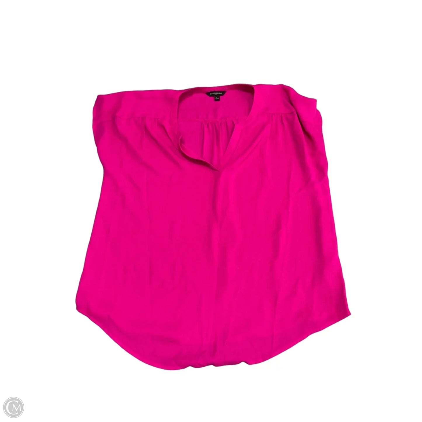 Top Short Sleeve By Banana Republic In Pink, Size: L