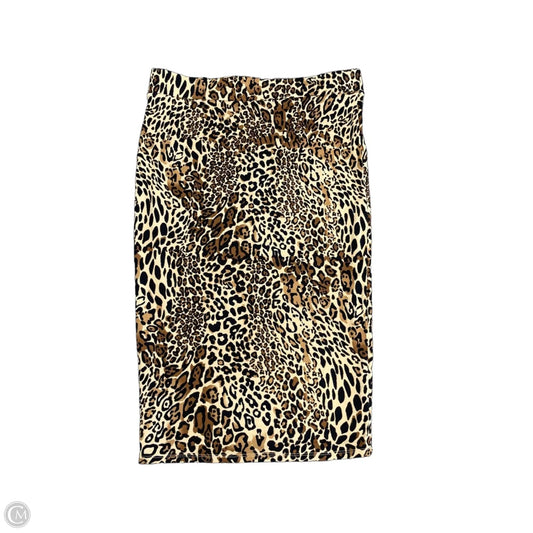 Skirt Midi By Bar Iii In Leopard Print, Size: Xl