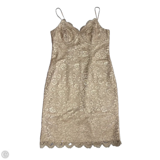 Dress Casual Short By Express In Bronze, Size: L