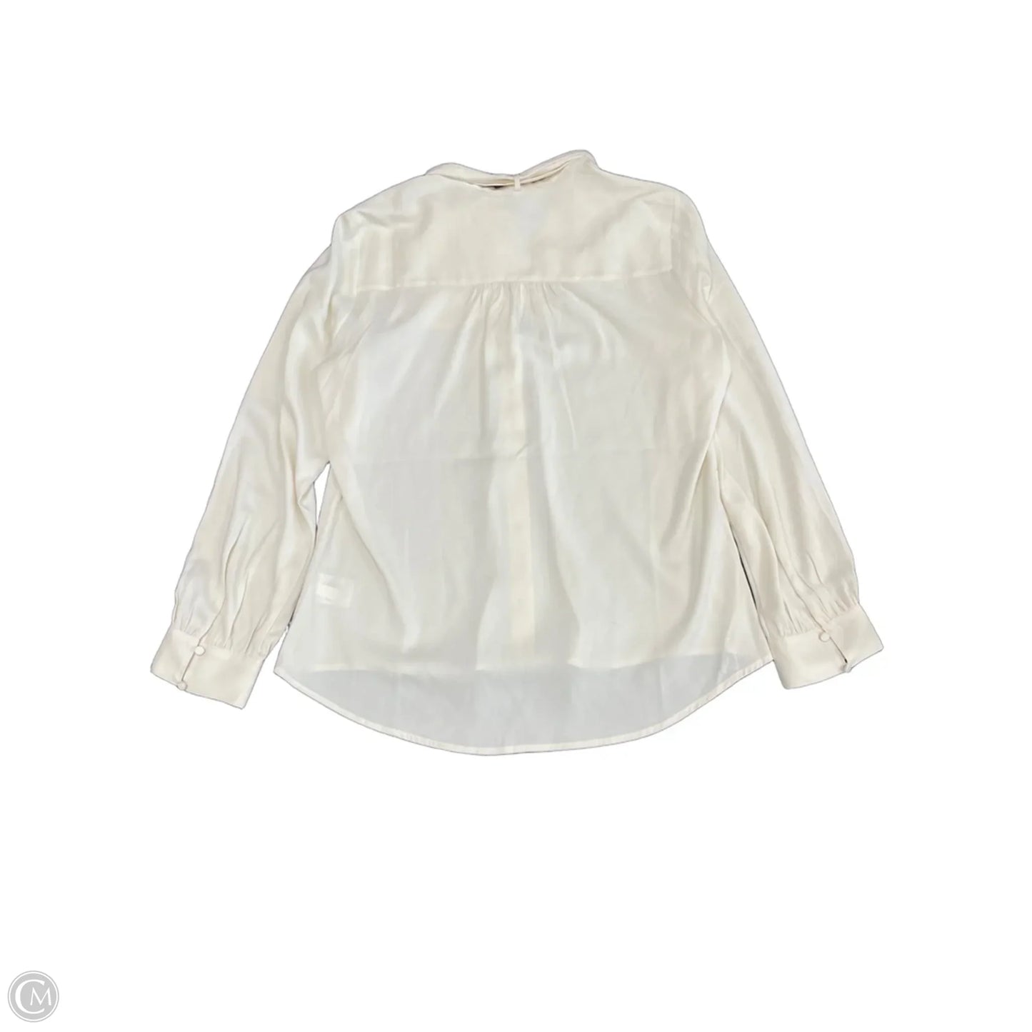 Top Long Sleeve By Express In Cream, Size: L