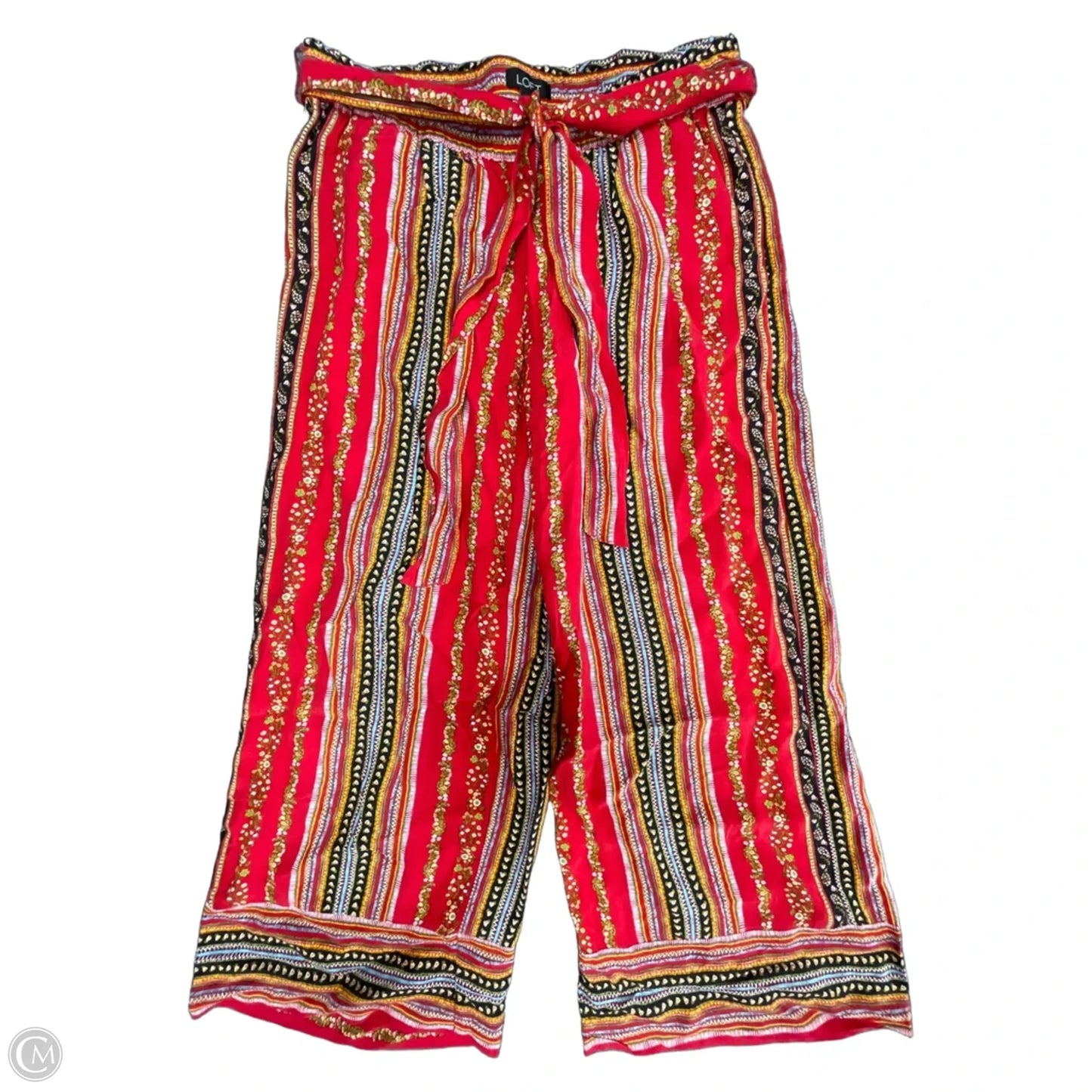 Pants Wide Leg By Loft In Red, Size: Xxs