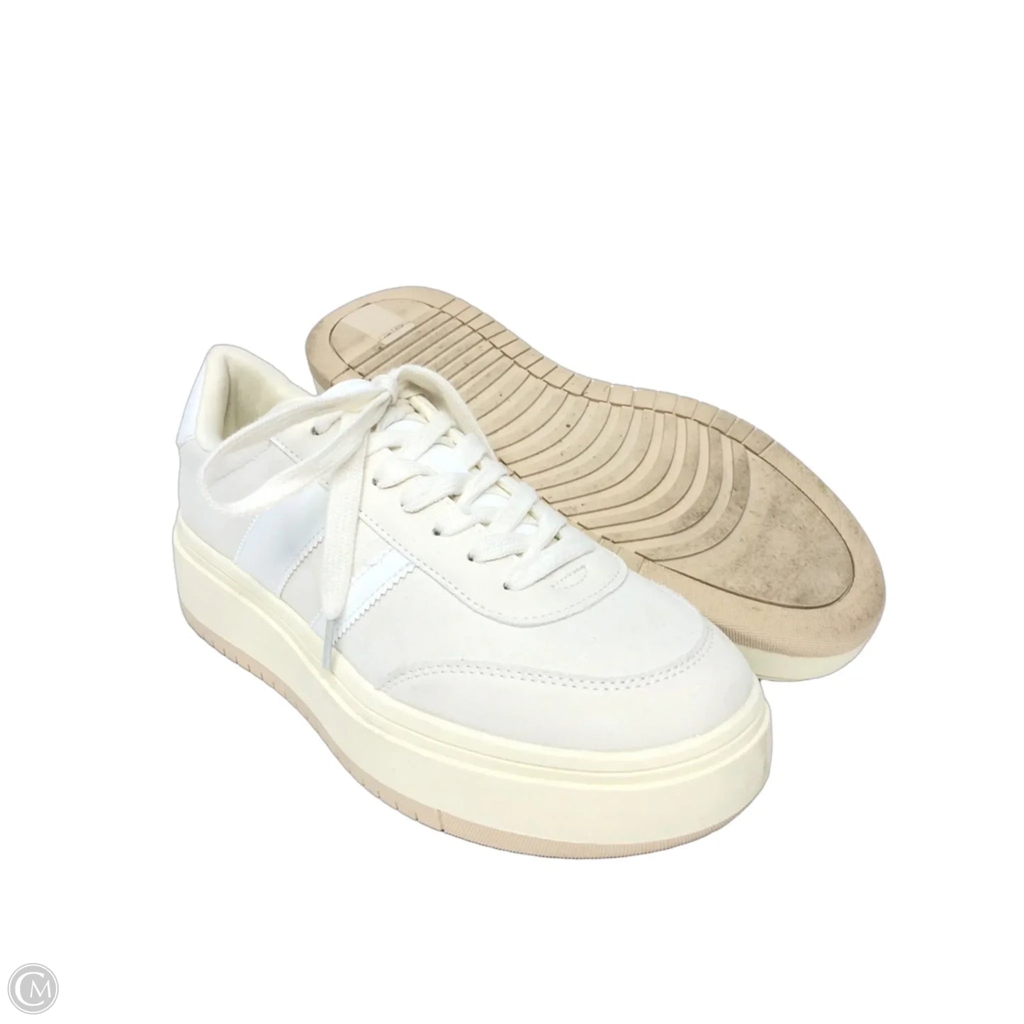 Shoes Sneakers Platform By Clothes Mentor In Cream, Size: 9