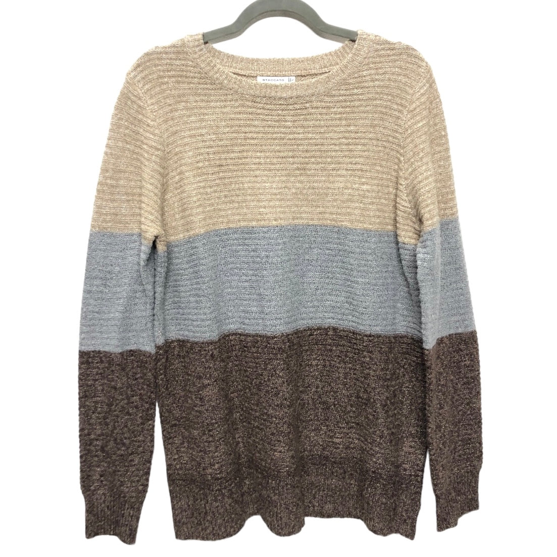 Sweater By Staccato In Blue & Brown, Size: L