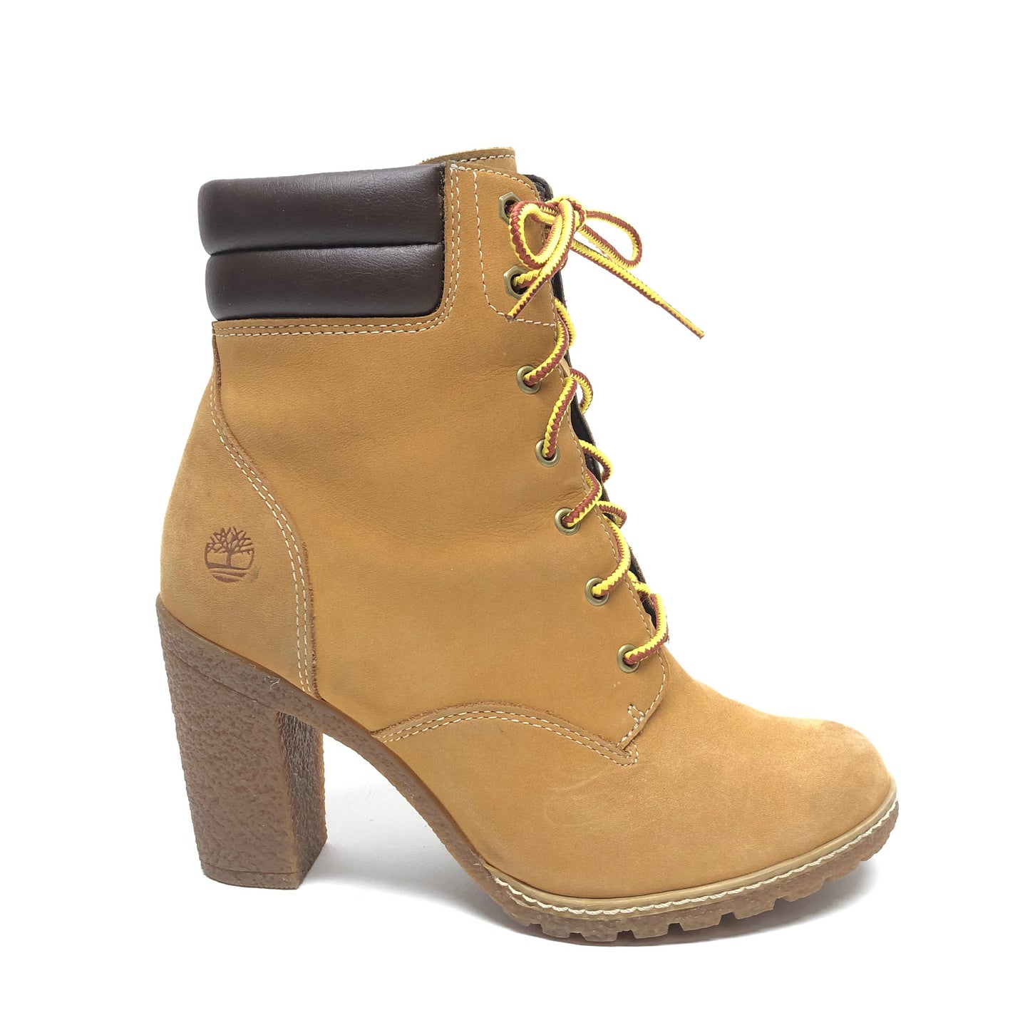 Boots Ankle Heels By Timberland In Tan, Size: 6