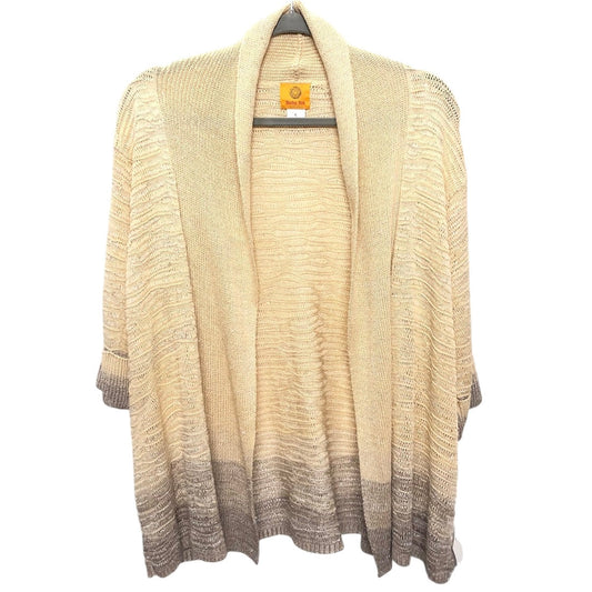 Cardigan By Ruby Rd In Gold & Tan, Size: L