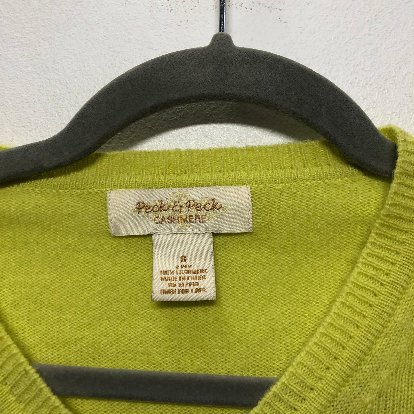 Sweater By Peck And Peck In Yellow, Size: S